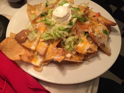 Nachos  at Double Eagle #food $6 crispy $2 extra for beef or chicken