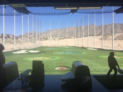 Top Golf El Paso restaurant and driving range. $35 per hour for the bays. 2018.