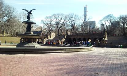 The fountain at Central Park