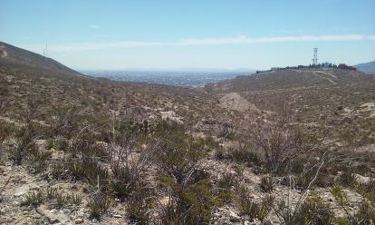 A view from the top looking at Juarez and El Paso. Worth the climb. Palisades Hiking Trail