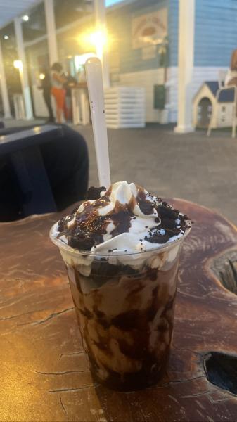 Cookies and Cream brownie parfait $9 #food at the Wharf 2023