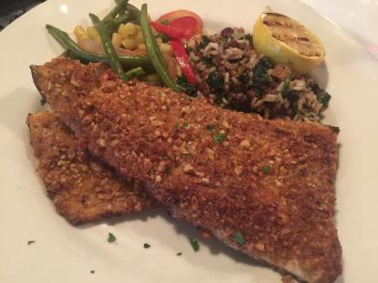 Pecan crusted trout at St Clair #food