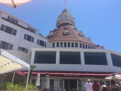 Hotel Del Coronado from the Babcock and Story patio