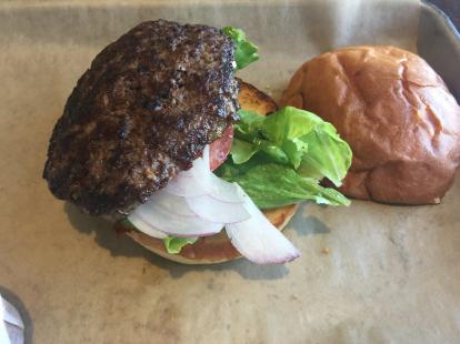 Build your own burger $4.99 #food at Independent Burger