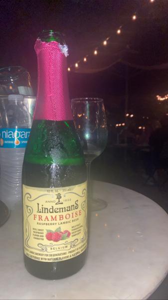 Lagniappe Lindemans Framboise raspberry lambic beer anno 1822 . Excellent $11 2022 #food o