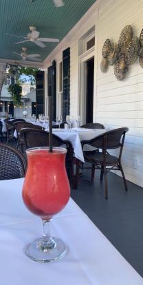 Grand Cafe Key West Strawberry daiquiri at the patio #food