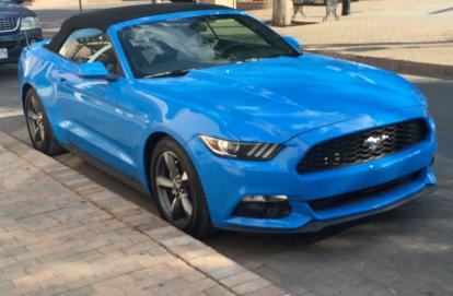 OpenNote: 2017 Mustang Convertible Grabber Blue