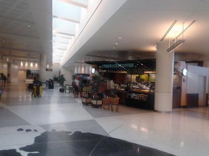 Chili's and Starbucks at Houston Airport
