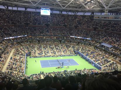 US Open 2017 Tennis Federer vs Kohlschreiber at Arthur Ashe Stadium