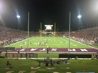 OpenNote: 2016 University of New Mexico at New Mexico State. NMSu won by a point.