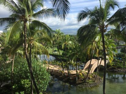 The view from the Ocean Tower at Hilton Waikoloa