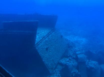 Atlantis X submarine Kona Hawaii. Shipwreck from 1996