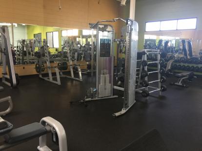 Anytime Fitness weights gym bench press