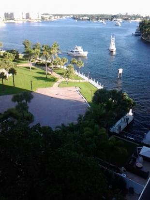 The view from the balcony of the waterstone hotel in Boca Raton