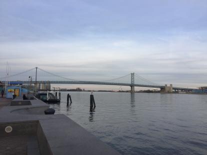 Ben Franklin Bridge from Independence Seaport Museum