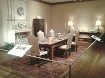 Photo of the Dining Room. The dining room replica is part of the Wendy and Emery Reves gif