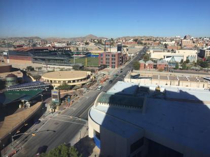 Southwest University Park El Paso 2015 from the Camino Real Hotel