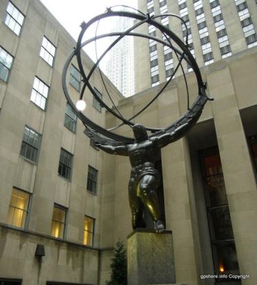 Atlas (Statue) located at Rockefeller Center. A great example of public art. Always worth 