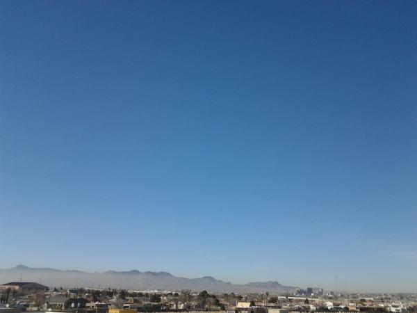 A  view of  downtown  El Paso  and  Juarez
