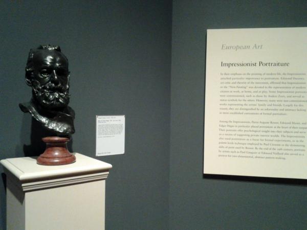 A  bust of  Victor  Hugo  by  August  Rodin at the  Saint  Louis Art Museum