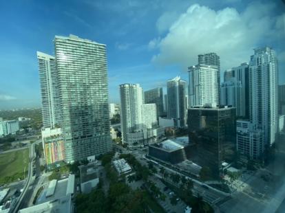 Conrad by Hilton hotel 21st Floor SLS Residences on the left and 1200 Brickell on the righ