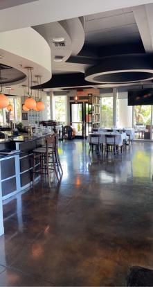 Grazianoâ€™s Brickell, good indoor space and patio. Menu at the link.