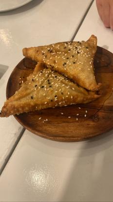 Meraki Greek Bistro honey and sesame cheese puffs #food 2023