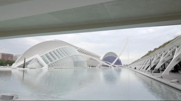 City of Arts and Sciences in Valencia Spain. Shooting site for the Delos Corporation Headq