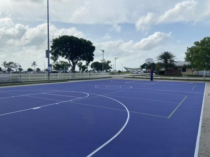 Basketball court at Founders Park 2020