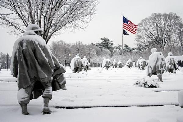 Korean War Veterans Memorial, Ohio Drive Southwest, Washington, DC. Photograph by Carol M.