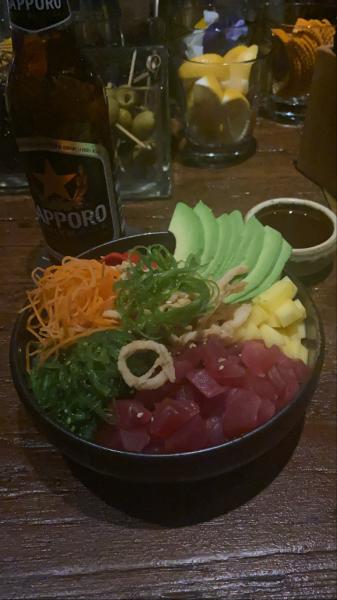 Poke Bowl with tuna at Sugar $20 #food 2021 excellent 