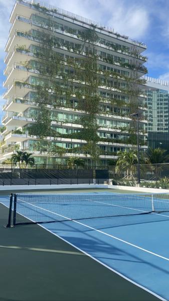 Waverly South Beach tennis court on the roof top. #tennis