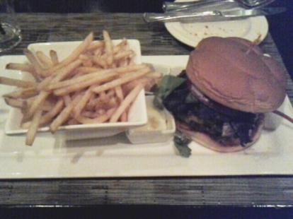  Dream  Burger with bacon and  green Chile at  Savoy