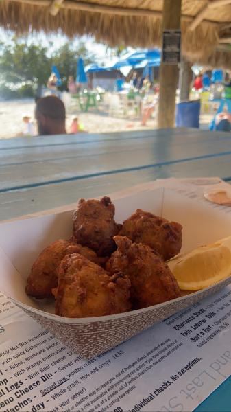 Gilbert’s Resort conch fritters $13.99 #food 2023