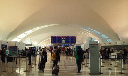 Lambert International Airport Saint Louis Terminal 1. Nice architectural use of arches.