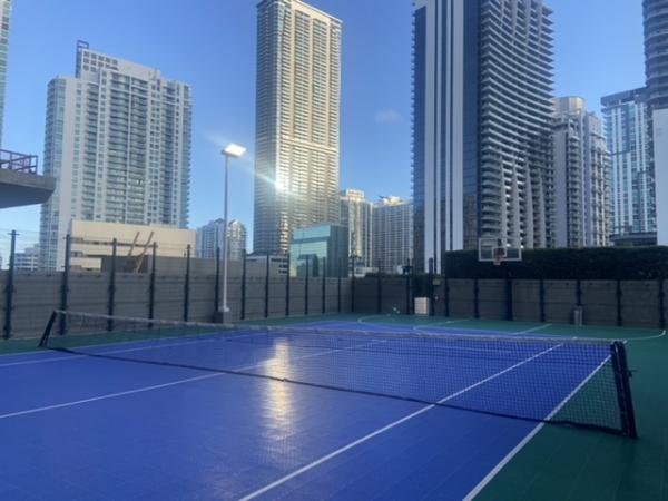 SLS Lux tennis court #tennis plastic tiles 2023