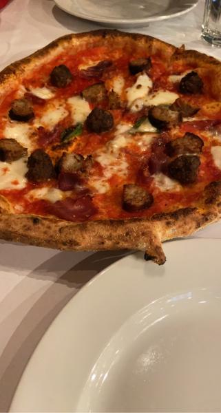 Meat Lovers Pizza at Fratelli la Bufala $18 #food 2021