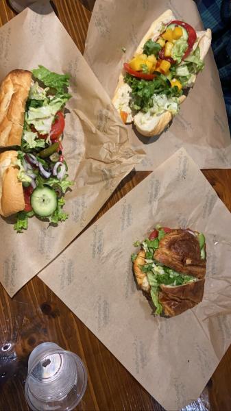 La Sandwicherie Turkey and vegetarian sandwiches $30 2023 #food