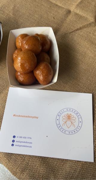 Meli Gourmet Greek Donuts at the Mary Brickell Village Saturday Market #food $8 2021