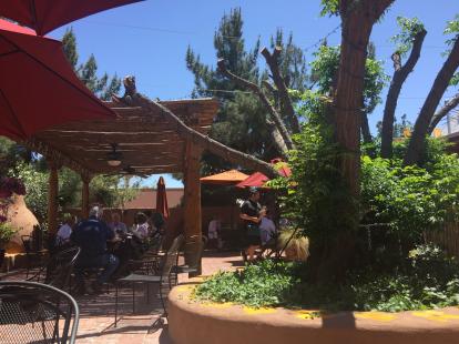 Outdoor dining at Josefina's Old Gate 