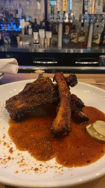 Bbq and Craft Company Crispy St. Louis Style Ribs 3 pieces $14 #food 2022 excellent