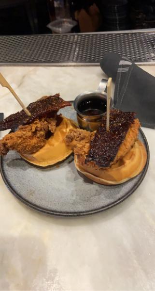 Batch Gastropub Chicken and Waffles #food Happy Hour $8 2021