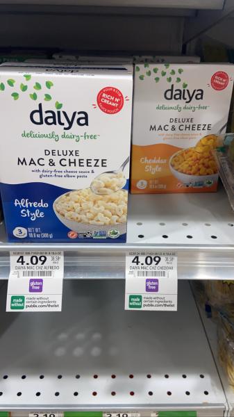 Daiya dairy free Mac and cheese at Publix #grocery