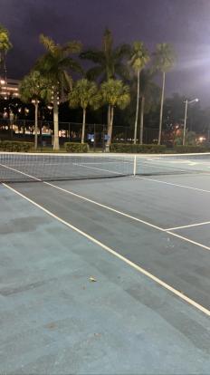 Port of Miami public tennis courts