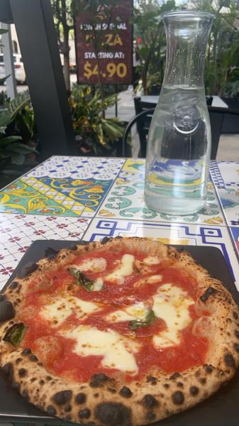 Bellillo Pizzeria Miami Avenue Brickell Margherita pizza $9.90 #food Menu at link