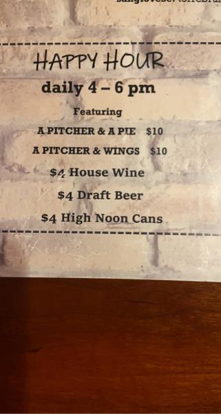 Corks and curds #happyhour menu. Pitcher of beer and pizza pie for $10. #food
