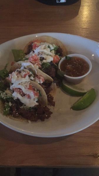 Four ground beef taco special at Bosque #food