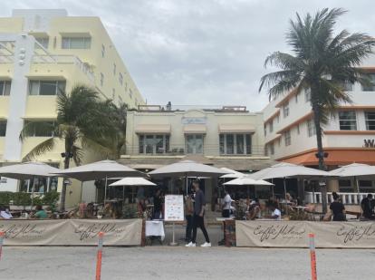 Caffe Milano Restaurant and Bar Miami Beach Ocean Drive 