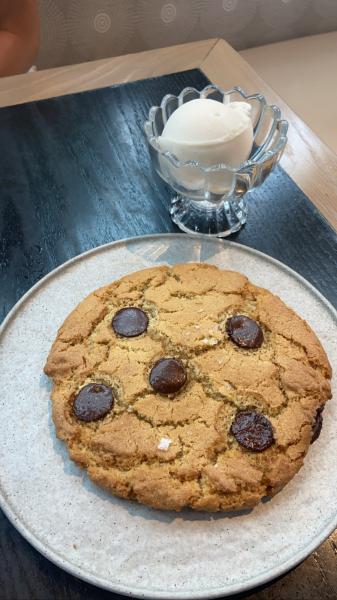 Planta vegan chocolate chip cookie with coconut ice cream #food 2022