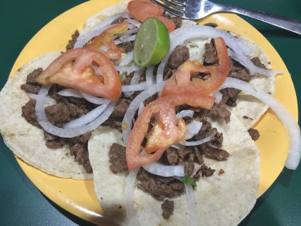 Tacos at El Cometa excellent beef $7.50 #food